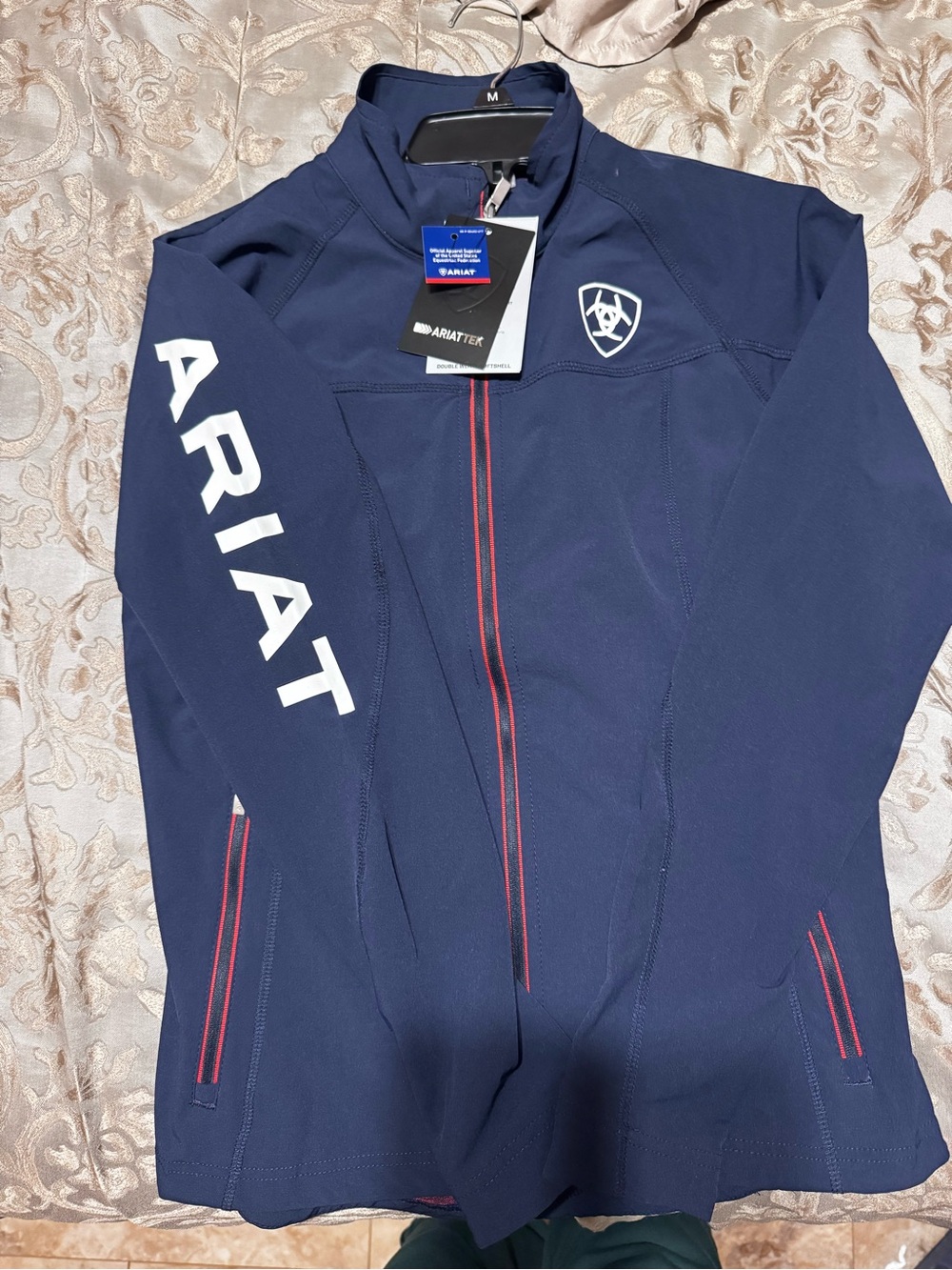 Ariat women’s Navy Performance Jacket with Red Trim